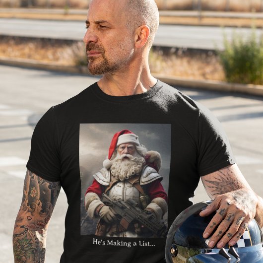 Second Amendment Santa Gun Rights Naughty List T-shirt