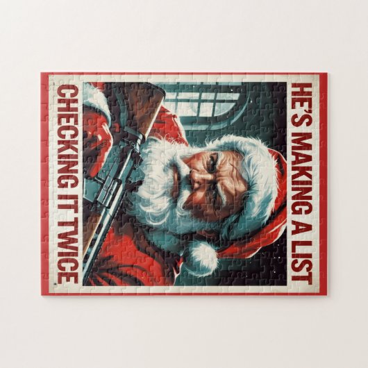 Second Amendment Santa Puzzle | Gun Rights Jigsaw Legpuzzel (Horizontaal)