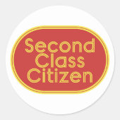 Second Class Citizen Post Office Stickers (Voorkant)