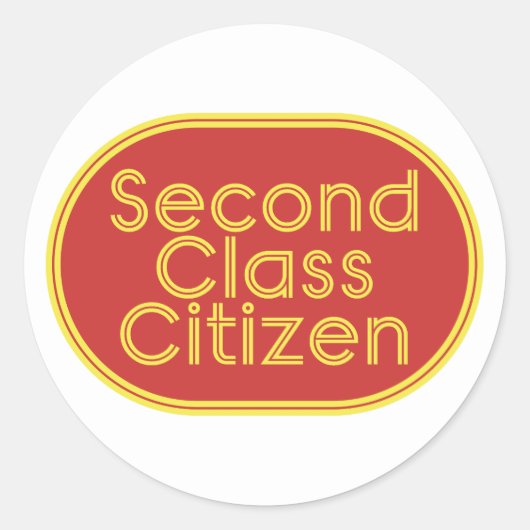 Second Class Citizen Post Office Stickers (Voorkant)