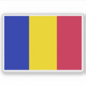 Second flag of Andorra (1866-1939) Sticker (Voorkant)