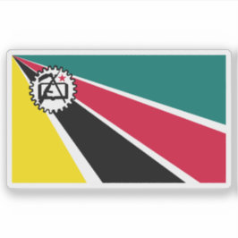 Second flag of Mozambique (1975-1983) Sticker