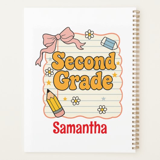 Second Grade – Cute Back to School Supplies Planner (Achterkant)