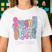 Second Grade First Day of School Coquette Custom T-shirt