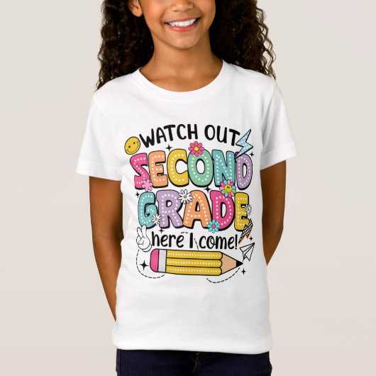 Second Grade, Full Speed Ahead! T-shirt (Voorkant)
