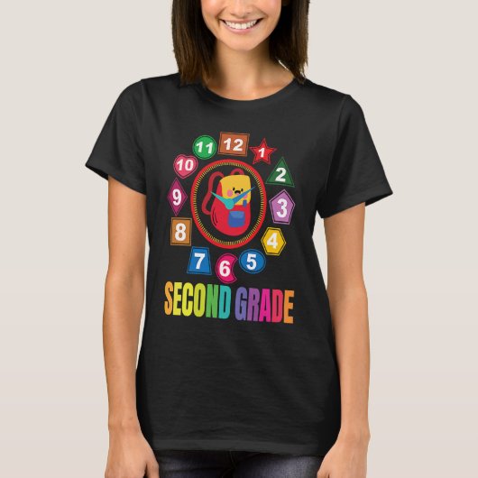 Second Grade Girls Boys Teacher Team 2nd Grade Squ T-shirt (Voorkant)