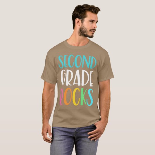 Second grade rocksee family t-shirt (Voorkant volledig)