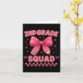 Second Grade Squad First Day Of School 2nd Grade C Kaart (Gele Bloem)