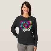 Second Grade Squad Tie Dye Back To School T-shirt (Voorkant volledig)