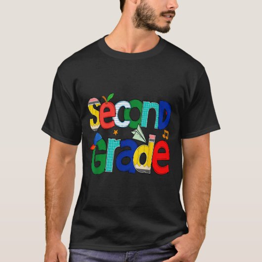 Second Grade Student School Clroom Learning Educat T-shirt (Voorkant)