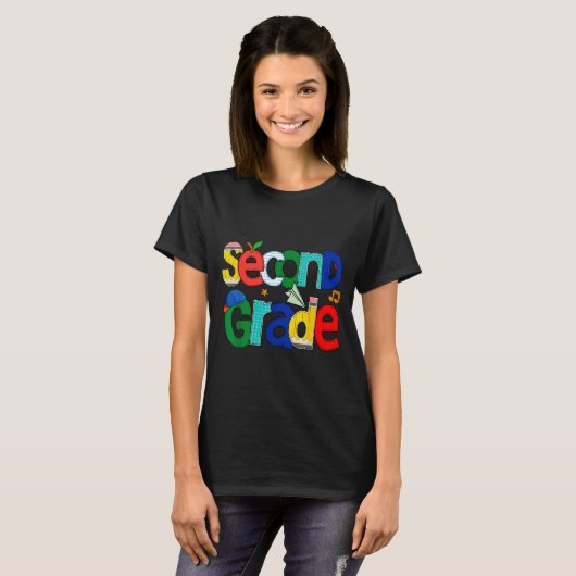 Second Grade Student School Clroom Learning Educat T-shirt (Voorkant volledig)