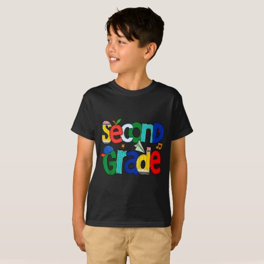 Second Grade Student School Clroom Learning Educat T-shirt (Voorkant volledig)