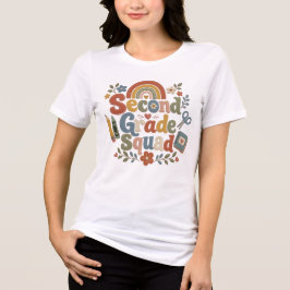 Second Grade Teacher Tee  Tri-Blend Shirt