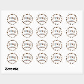 SecondRodeo Western Cowboy 2de Verjaardag Ronde Sticker (Vel)