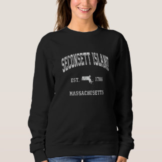 Seconsett Island Massachusetts Ma Vintage Athletic Trui