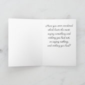 Secret Admirer Card Stick Person Kaart (Binnen)