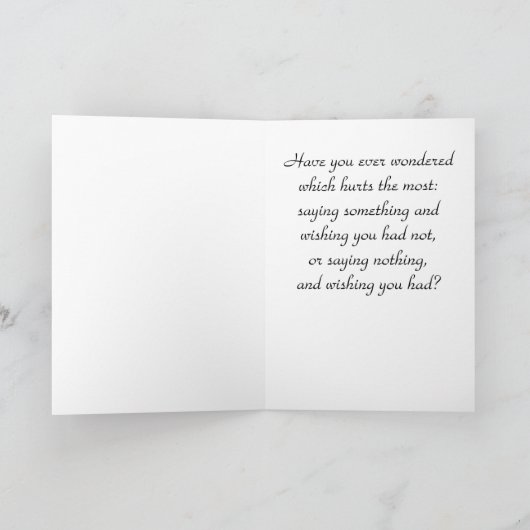 Secret Admirer Card Stick Person Kaart (Binnen)