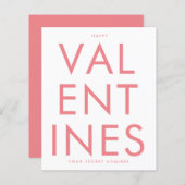 Secret Admirer PINK BLUSH FUN HEART Custom HAPPY (Voorkant / Achterkant)