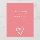 Secret Admirer PINK BLUSH FUN HEART Custom HAPPY (Achterkant)