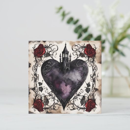 Secret Admirer platte kaart met opschrift op de ac (Staand voorkant)