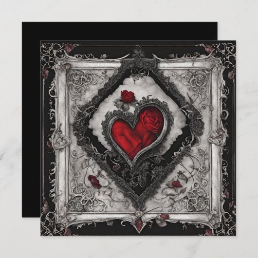 Secret Admirer platte kaart met opschrift op de ac (Voorkant / Achterkant)