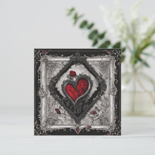 Secret Admirer platte kaart met opschrift op de ac (Staand voorkant)