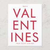 Secret Admirer RED WHITE FUN HEART Custom HAPPY (Voorkant)