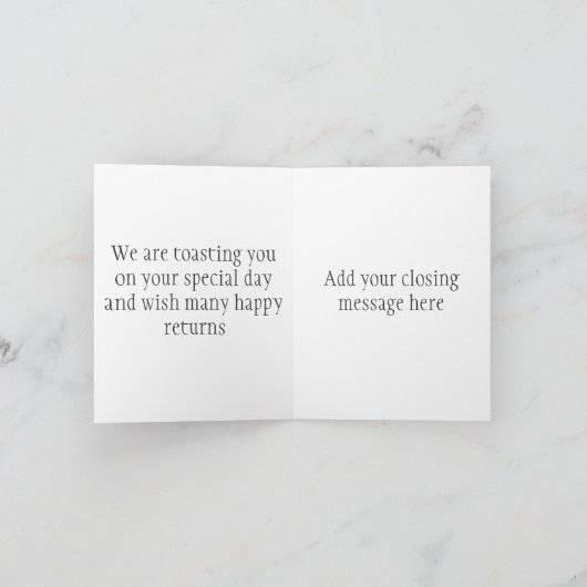 Secret Age Birthday Kaart (Binnen)