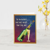 Secret Age Birthday Kaart (Gele Bloem)