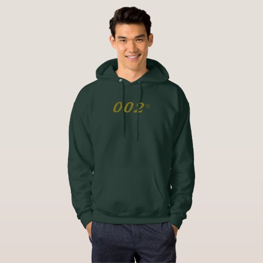 Secret Agent 002 Zero Zero Two Pickleball Hoodie (Voorkant volledig)