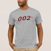 Secret Agent 002 Zero Zero Two Pickleball T-shirt (Voorkant)