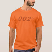 Secret Agent 002 Zero Zero Two Pickleball T-shirt (Voorkant)