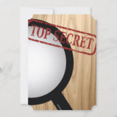 Secret Agent Birthday Party-uitnodigingen Kaart (Achterkant)