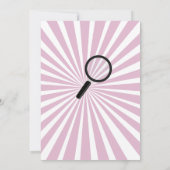 SECRET AGENT DETECTIVE CRIME SPY BIRTHDAY PARTY KAART (Achterkant)