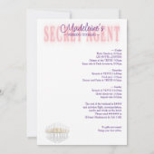 Secret Agent Licentie Party Bachelorette Route Kaart (Achterkant)