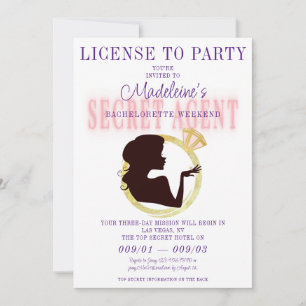 Secret Agent Licentie Party Bachelorette Route Kaart