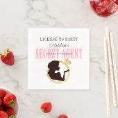 Secret Agent Licentie Party Bachelorette Route Servet (Insitu)