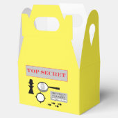 "Secret Agent / Spy" Party Favor Box Bedankdoosjes (Geopend)