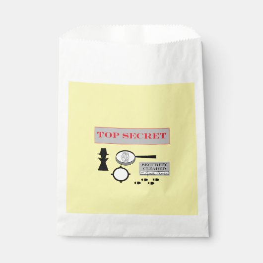 "Secret Agent / Spy" Party Favor Tassen Bedankzakje (Voorkant)