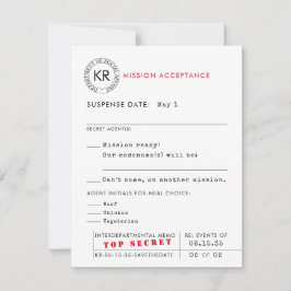 Secret Agent Spy Reply Kaart