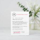 Secret Agent Spy Sla de datum op Save The Date (Staand voorkant)