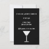 Secret Agent Thema Birthday Party Kaart (Achterkant)