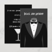 Secret Agent Thema Birthday Party Kaart (Voorkant / Achterkant)