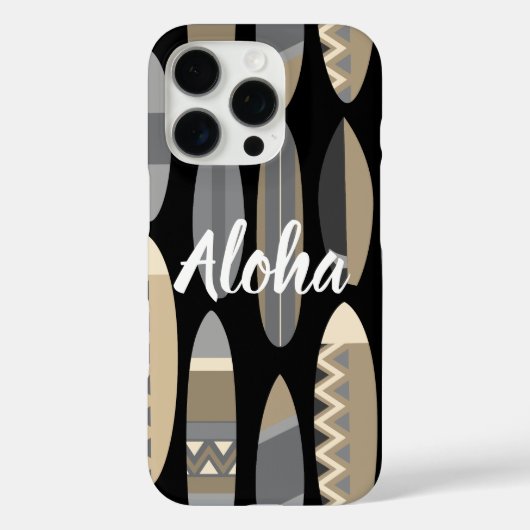 Secret Beach Hawaiaanse Surfplanken - Zwart Case-Mate iPhone Case (Achterkant)