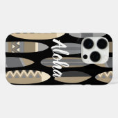 Secret Beach Hawaiaanse Surfplanken - Zwart Case-Mate iPhone Case (Achterkant (horizontaal))