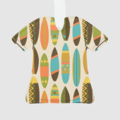 Secret Beach Hawaiian Surfboards Aloha Shirt-Cream Ornament (achterkant)