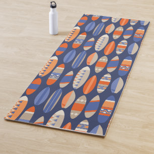 Secret Beach Hawaiian Surfboards - Blauw en Oranje Yogamat