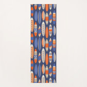 Secret Beach Hawaiian Surfboards - Blue and Orange Yogamat (Voorkant)