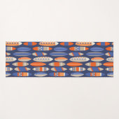 Secret Beach Hawaiian Surfboards - Blue and Orange Yogamat (Voorkant (horizontaal))