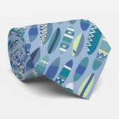 Secret Beach Hawaiian Surfboards - Light Blue Stropdas (Opgerold)